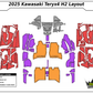 Kawasaki KRX H2 Interior Foam Kit